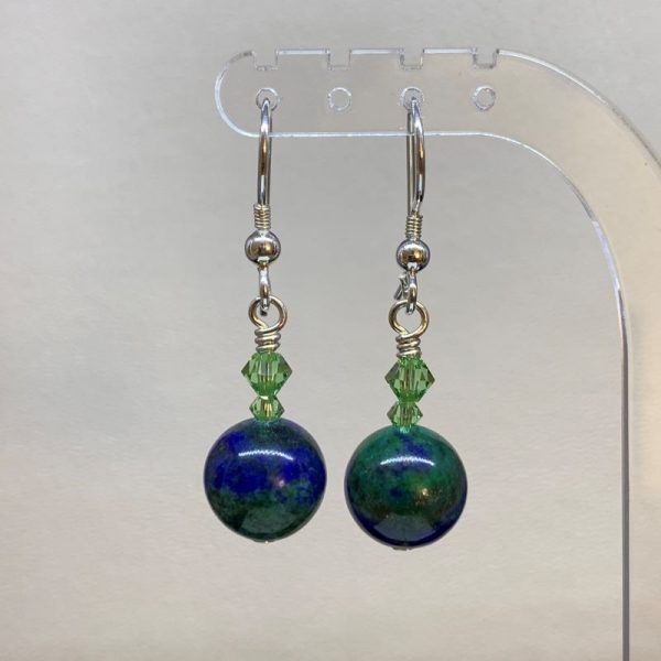 Azurite Malachite earrings