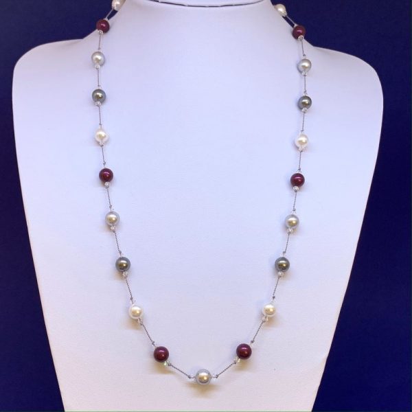 Swarovski crystal pearl necklace
