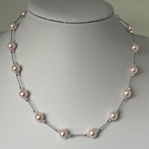 Swarovski pearl and crystal necklace