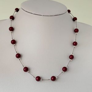 Swarovski crystal pearl necklace