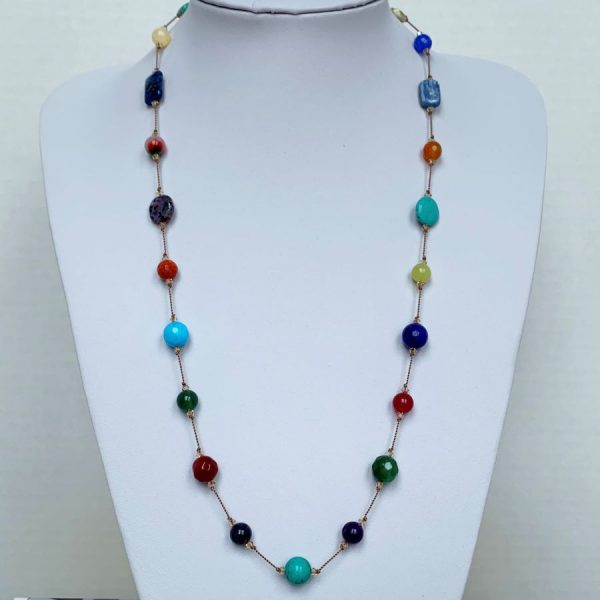 Multi coloured necklace